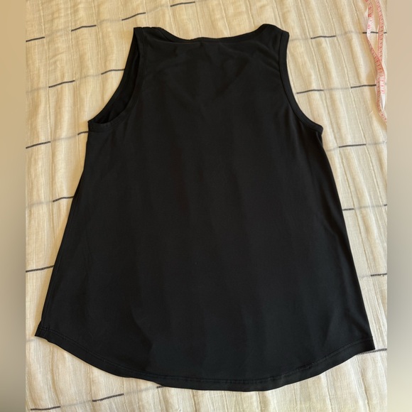 Peyton Jensen Modal Blend Black V-Neck Swing Tank Top Tunic - Size M Made in USA - Picture 13 of 13